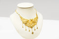 24K Pure Gold Dragon & Phoenix Filigree Statement Necklace