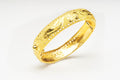 24K Pure Gold Dragon & Phoenix Pierced Statement Ring