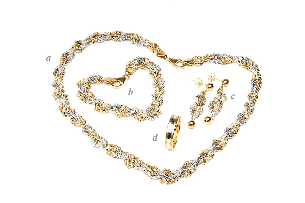 917 Two-Tone Gold Woven Labyrinth Radiance High-Jewellery Suite