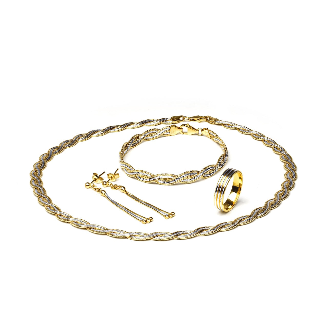 917 Two-Tone Yellow & White Gilded Helix High-Jewellery Suite