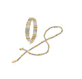 917 Two-Tone Yellow & White Gold Celestial Bar Jewellery Suite