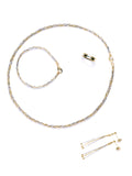 917 Two-Tone Yellow & White Gold Celestial Braid Jewellery Suite