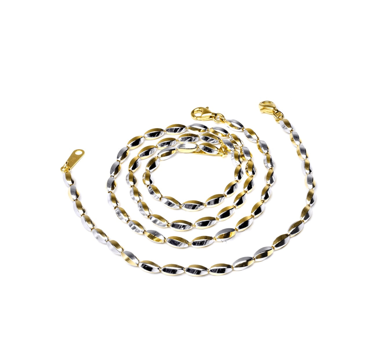917 Two-Tone Yellow & White Gold Celestial Seed Jewellery Suite