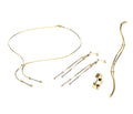 917 Two-Tone Yellow & White Gold Snake Chain Jewellery Suite