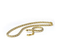 917 Two-Tone Yellow & White Gold Twisted Stardust Jewellery Suite