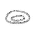917 White Gold Helical Braid Lunar Infinity Architectural Suite