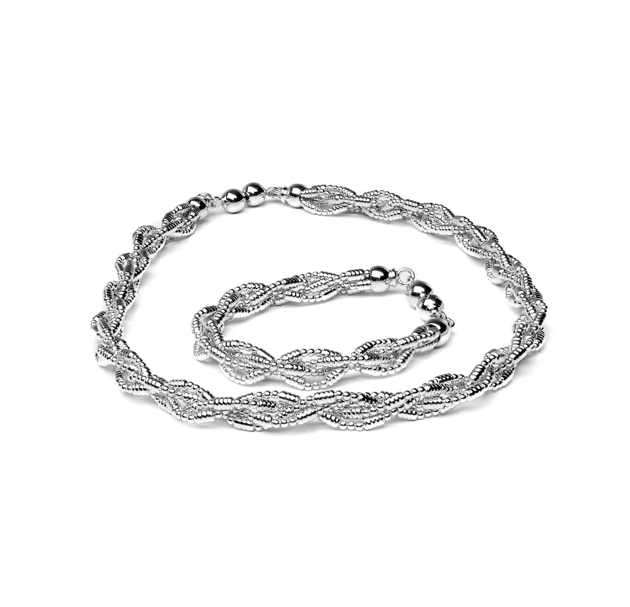 917 White Gold Helical Braid Lunar Infinity Architectural Suite