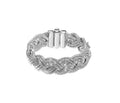 917 White Gold Multi-Strand Lunar Knot Braid Bracelet