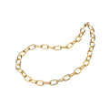 917 Yellow Gold Necklace-ECY-006-D4-(K-09)