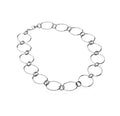 917 White Gold Necklace ECW-012-D4-(K12)