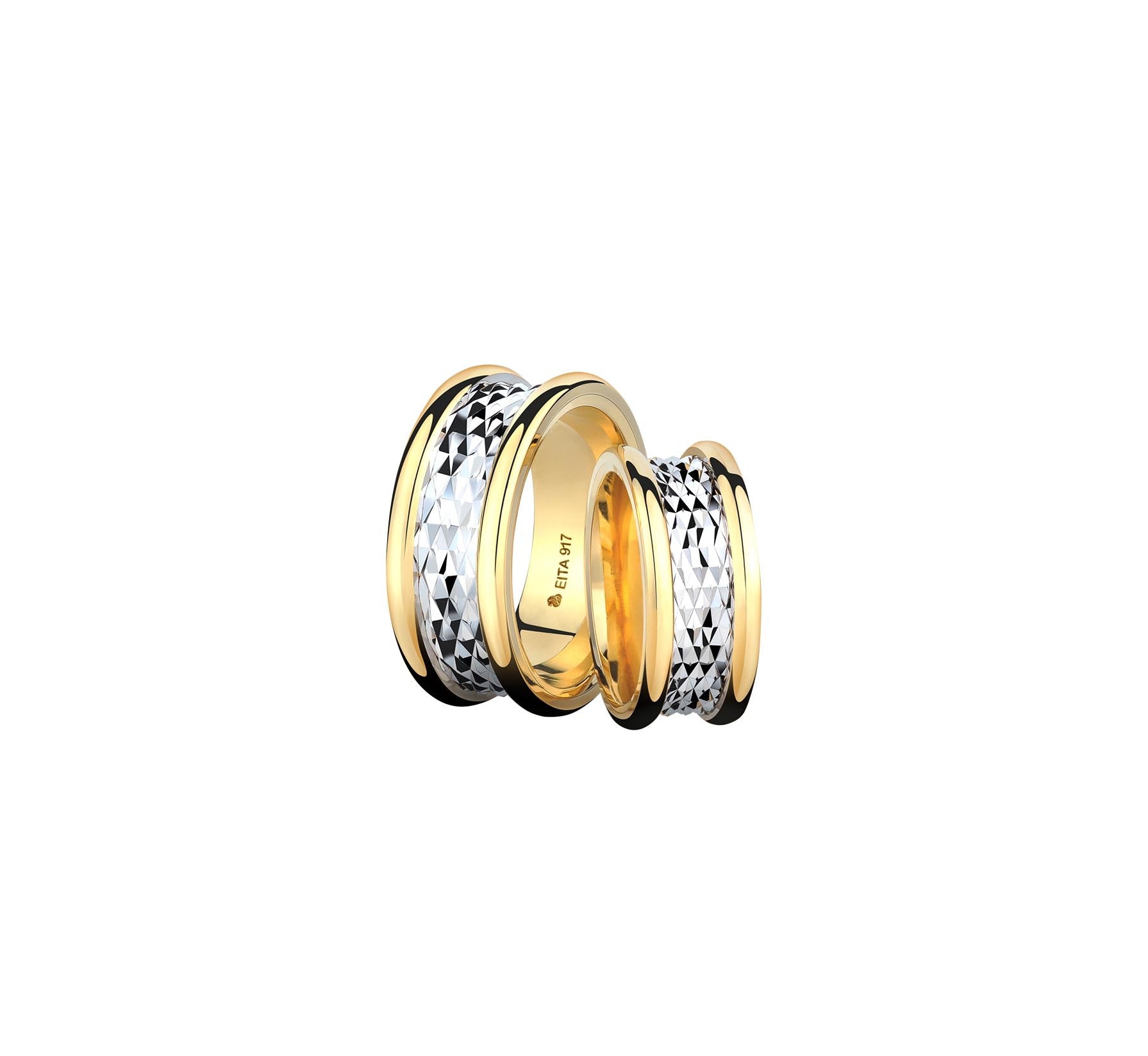 917 Y/W Gold Ring E-09