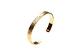 917 Yellow Gold Diamond-Cut Geometric Open Cuff 72(Z-12)