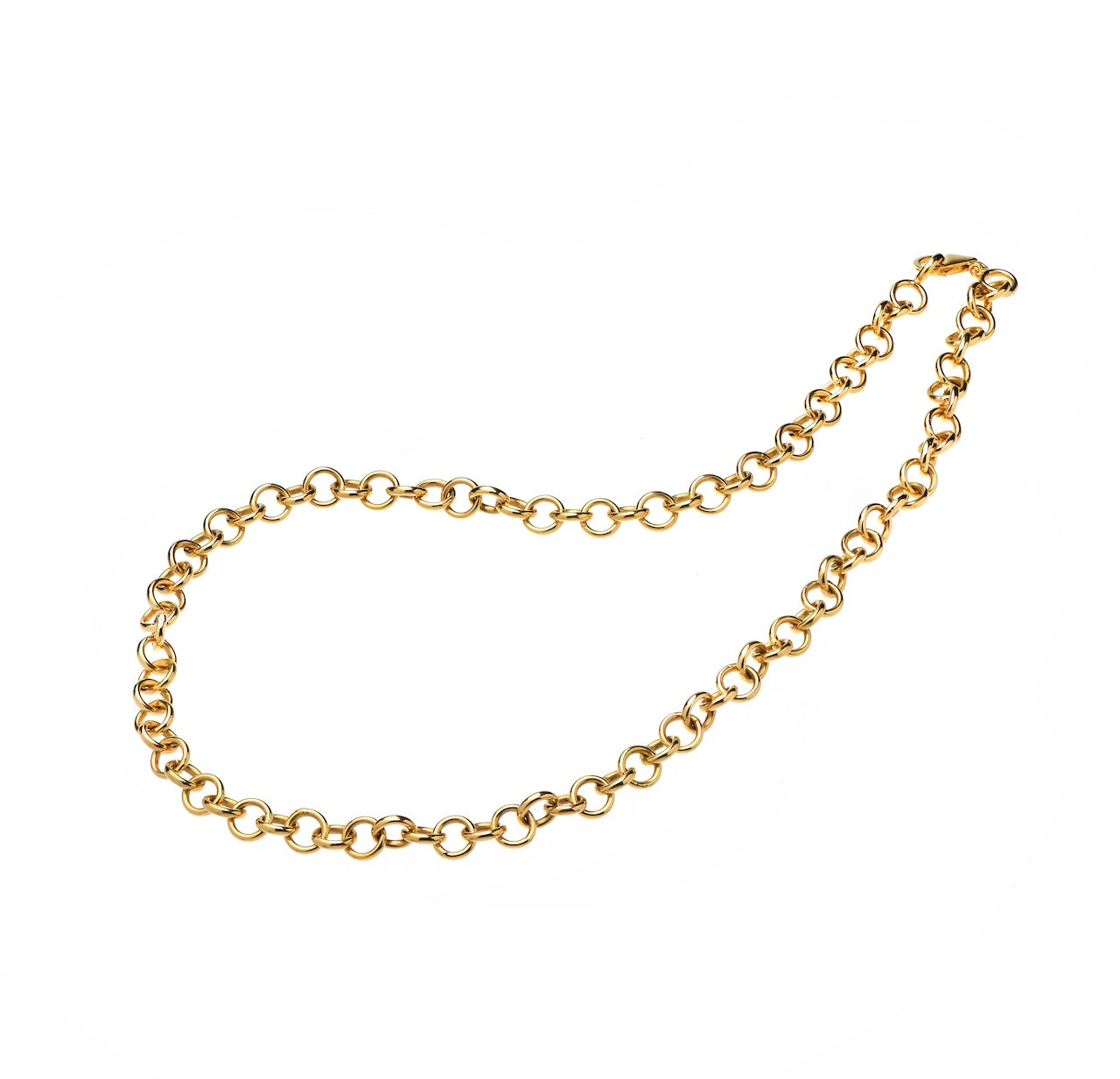 917 Yellow Gold Necklace-ECY-007-D4-(K-07)