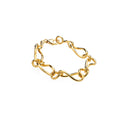 917 Yellow Gold Sculptural Figure-Eight Infinite Aurelia Bracelet