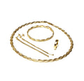 917 Yellow Gold Triple-Strand Aurelian Tapestry Jewellery Suite