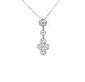 Articulated Geometric Diamond Filigree Pendant D3-037