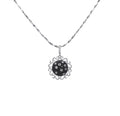 Black Diamond Domed Filigree Pendant D3-036