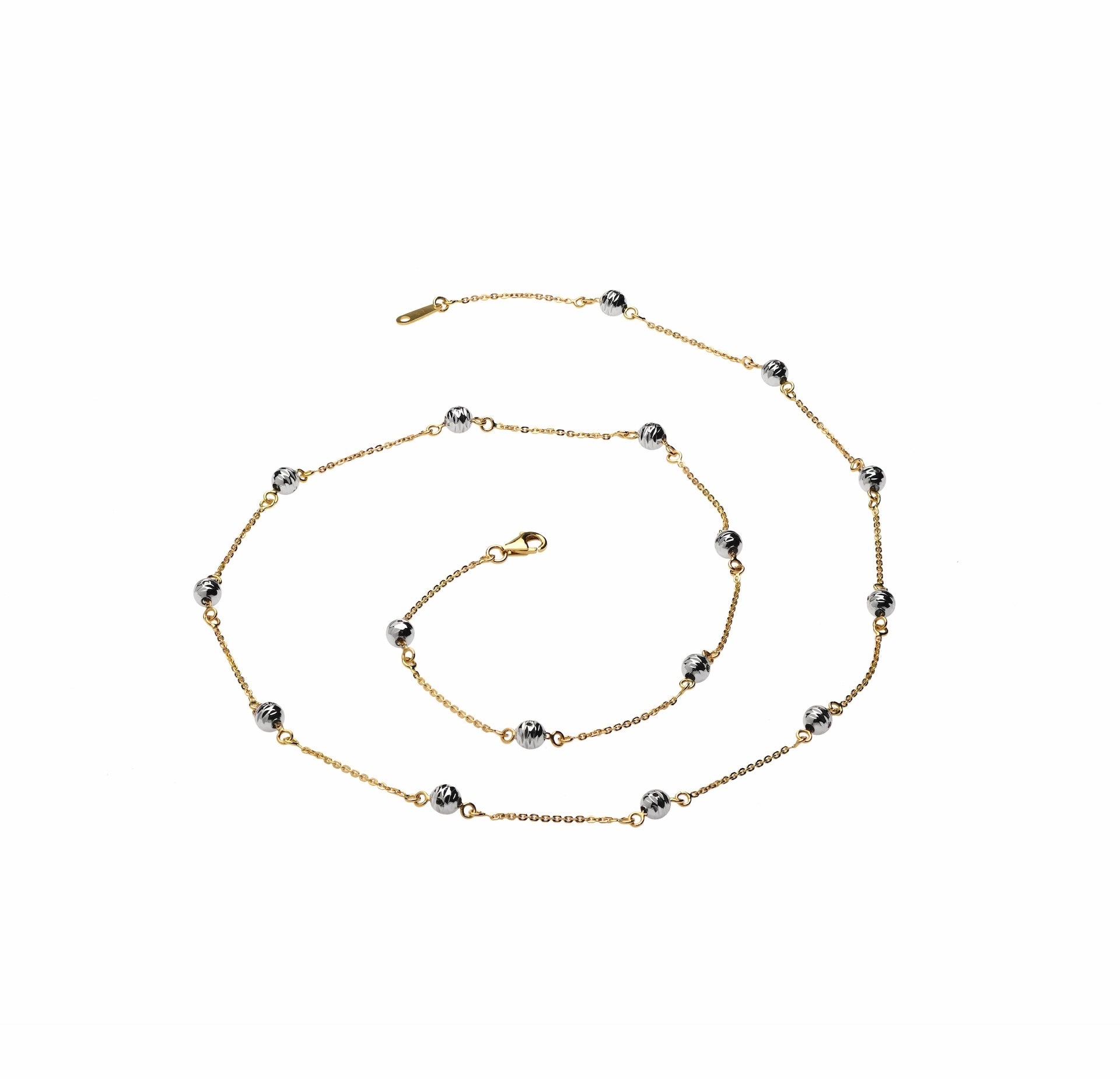 917 Yellow & White Gold Necklace ECYW-014