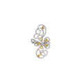 Fancy Yellow & White Diamond Filigree Statement Ring D3-009
