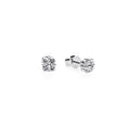 Four-Diamond Micro-Pavé Square Stud Earrings D3-014