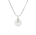 Icy-White Jadeite Safety Coin Diamond Pendant D4-017