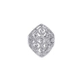 Lattice Filigree Diamond Shield Statement Ring D3-006