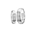 917 White Gold Wedding Rings Set B-26