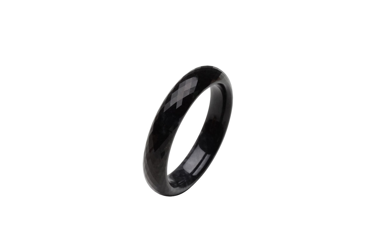 Midnight Black Jadeite Bangle (53_C)
