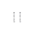 Multi-Shape Linear Diamond Drop Earrings D3-016