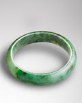 Natural Type A Forest Green Jadeite Blessing Bangle