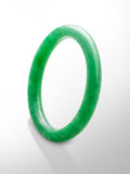 Natural Type A Icy Premium Imperial Green Jadeite Bangle