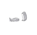 Tapered Five-Row Pavé Diamond Earrings D3-012