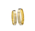917 Yellow-White Gold Wedding Rings Set A2-03
