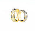 917 Yellow-White Gold Wedding Rings Set C10
