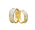 917 Yellow-White Gold Wedding Rings Set C11