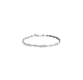 Curved Bar Diamond Cluster Bracelet D3-017